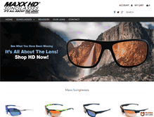 Tablet Screenshot of maxxsunglasses.com